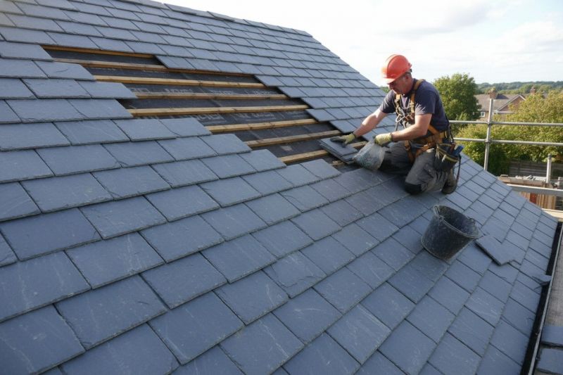 Outdoor Slate Tile Repair