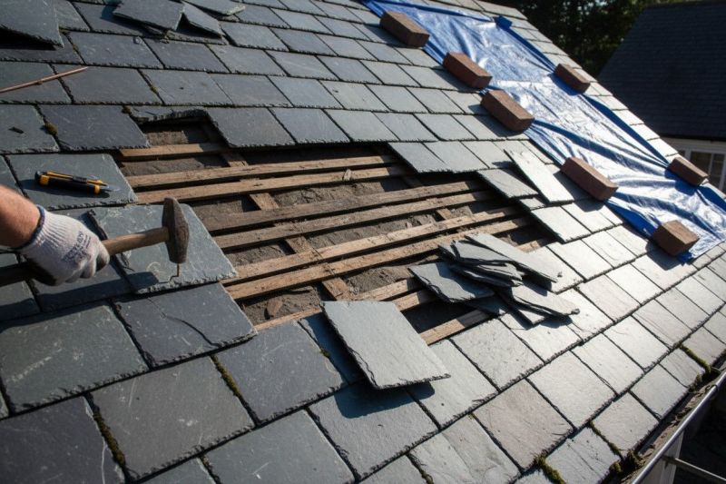 Outdoor Slate Tile Repair